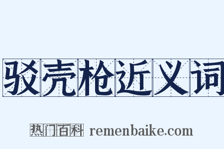驳壳枪近义词是什么意思的图片